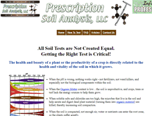 Tablet Screenshot of prescriptionsoilanalysis.com